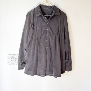 CP Shades Gray Button-Up Top